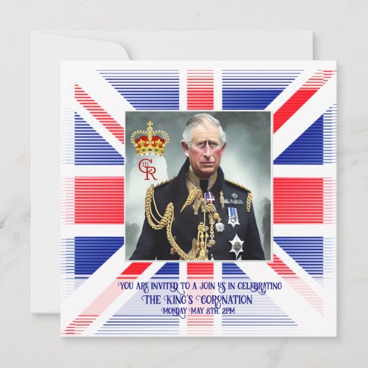 Seine Majestät König Charles III Einladung (Vorderseite)