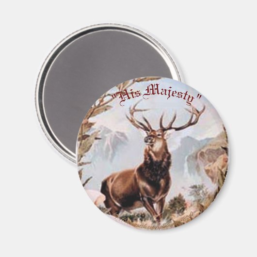 "Seine Majestät" Magnet (Vorderseite/Rückseite)
