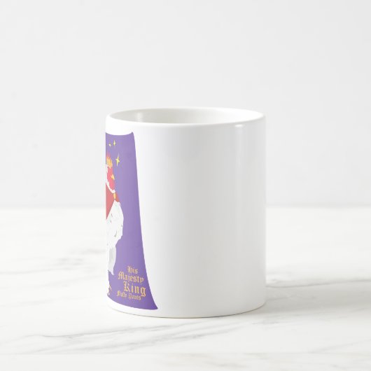 Seine Majestäts-König Fluffy Pants Kaffeetasse (Mittel)