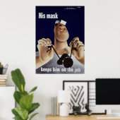 Seine Maske Poster (Heimbüro)