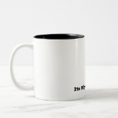 Seine meine Sucht-Tasse Zweifarbige Tasse (Links)