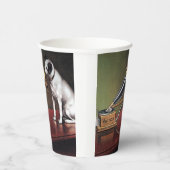 Seine Meisterstimme Vintag Pappbecher (Rechts)