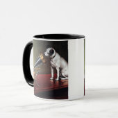 Seine Meisterstimme Vintag Tasse (Vorderseite Links)