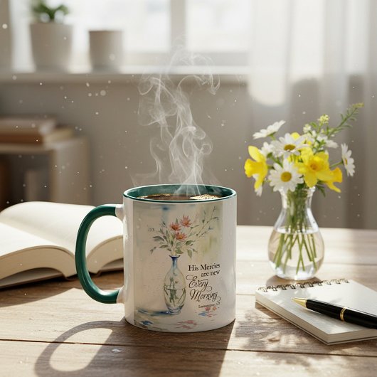 Seine Merces sind jeden Morgen neu Tasse