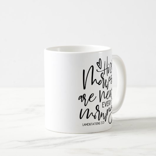 Seine Meriten sind New Scripture Coffee Tasse (VorderseiteRechts)