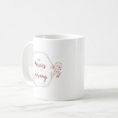 Seine Merken sind die neue Inspiration Scripture V Kaffeetasse (Vorderseite Links)