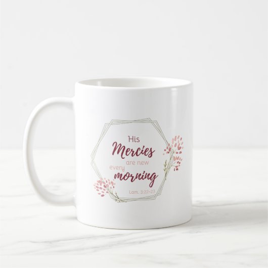 Seine Merken sind die neue Inspiration Scripture V Kaffeetasse (Links)