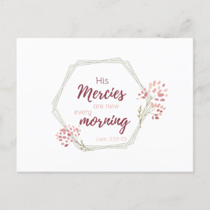 Seine Merken sind die neue Inspiration Scripture V Postkarte
