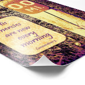 Seine Merken sind jeden Morgen neu, die 12x18 der Fotodruck (Ecke)