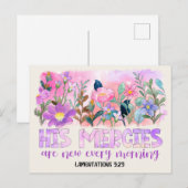 Seine Merken sind neue Christliche Bibelfrühlingsb Postkarte (Vorne/Hinten)