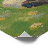 Seine mit Bekleidung an der Bank Poster (Ecke)