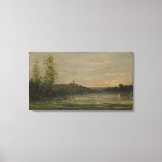 Seine Morning Charles-François Daubigny Leinwanddruck (Vorderseite)