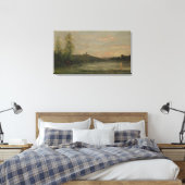 Seine Morning Charles-François Daubigny Leinwanddruck (Insitu (Schlafzimmer))