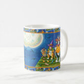 SEINE N' FITZ KATZEN, TRICK ODER BEHANDELN FUNNY H KAFFEETASSE (VorderseiteRechts)