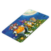 SEINE N' FITZ KATZEN, TRICK ODER BEHANDELN FUNNY H MAGNET (Linke Seite)