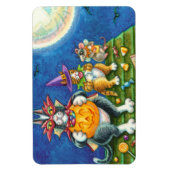 SEINE N' FITZ KATZEN, TRICK ODER BEHANDELN FUNNY H MAGNET (Vertikal)