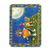 SEINE N' FITZ KATZEN, TRICK ODER BEHANDELN FUNNY H MAGNET (Vertikal)