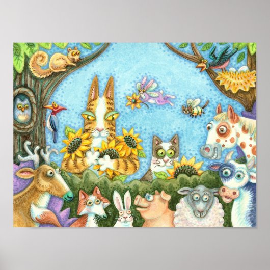 SEINE N' FITZ KATZEN UND MENAGERIE DER FREUNDE, FU POSTER (Vorne)