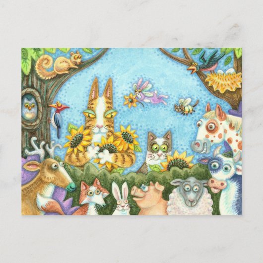 SEINE N' FITZ KATZEN UND MENAGERIE DER FREUNDE, FU POSTKARTE (Vorderseite)