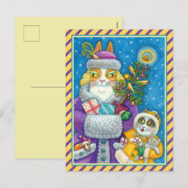 SEINE N' FITZ KATZT CHRISTMAS EINKAUFEN, FÜHRER BA FEIERTAGSPOSTKARTE