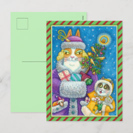 SEINE N' FITZ KATZT CHRISTMAS EINKAUFEN, FÜHRER BA FEIERTAGSPOSTKARTE