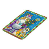 SEINE N' FITZ KATZT CHRISTMAS EINKAUFEN, FÜHRER BA MAGNET (Linke Seite)