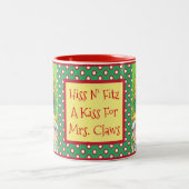 SEINE N' FITZ KISSING CATS, SANTA CLAWS XMAS TASSE (Mittel)
