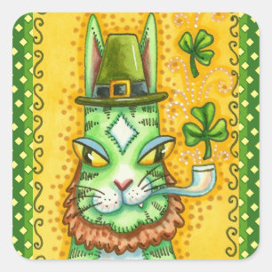 SEINE N' FITZ LEPRECHAUN, ST. TAGSLOSIGKEIT DER KA QUADRATISCHER AUFKLEBER