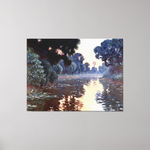 Seine nahe Giverny bei Sonnenaufgang Leinwanddruck