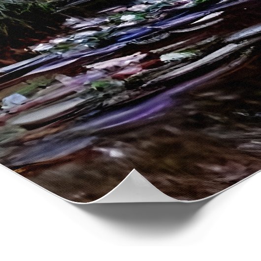 Seine nahe Giverny im Nebel Poster (Ecke)