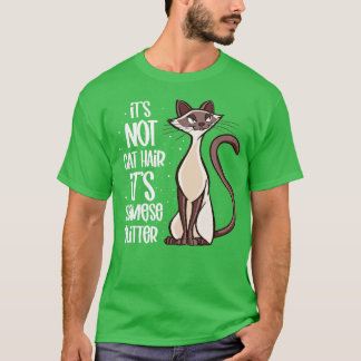 Seine nicht-Katze Hass seinen siamesischen Glitzer T-Shirt