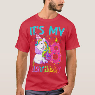 Seine Niedlichen Einhornmädchen zum 8. Geburtstag T-Shirt