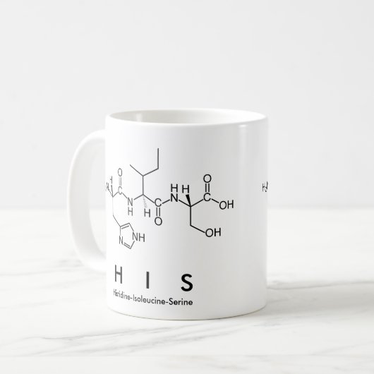 Seine Peptidname-Tasse Kaffeetasse (Vorderseite Links)