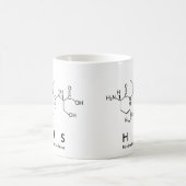 Seine Peptidname-Tasse Kaffeetasse (Mittel)