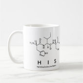 Seine Peptidname-Tasse Kaffeetasse (Links)