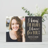 Seine Pläne EDITABLE FARBEN Abschluss Ankündigung (Stehend Vorderseite)