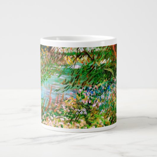 Seine Pont de Clichy Spring Van Gogh Fine Jumbo-Tasse (Vorderseite)