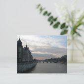 Seine River Paris Postcard Postkarte (Stehend Vorderseite)