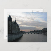 Seine River Paris Postcard Postkarte (Vorne/Hinten)