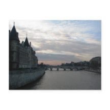 Seine River Paris Postcard