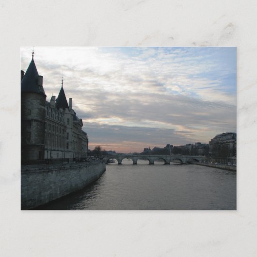 Seine River Paris Postcard Postkarte (Vorderseite)