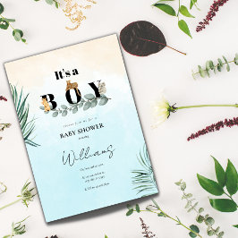 Seine Safari-Baby-Dusche Einladung