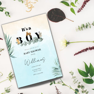 Seine Safari-Baby-Dusche Einladung