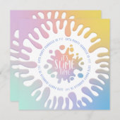 "seine schlanke Zeit Regenbogen platschen Geburtst (Vorne/Hinten)