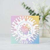 "seine schlanke Zeit Regenbogen platschen Geburtst (Stehend Vorderseite)