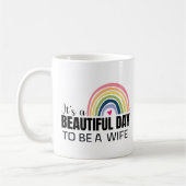 Seine schöne Ehefrau Rainbow Coffee Tasse (Links)