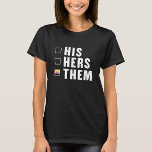 Seine sie Nombinary Enby Genderqueer nicht binär T-Shirt