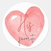 Seine, sie, unsere Lieblings-Brautparty-Gastgesche Runder Aufkleber (Vorderseite)