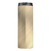 SEINE Skriptnamen mit Blk, Yel Gold Metal V2 Thermosbecher (Rückseite)