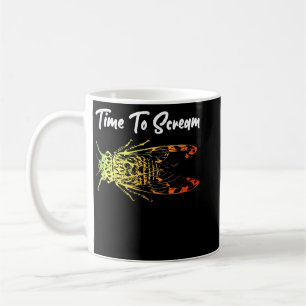Seine Sommerzeit zum Schrecken glücklichen farbige Kaffeetasse